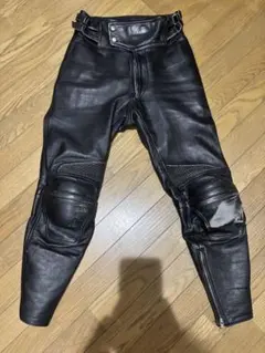 レザーライディングパンツ ブラックのサムネイル