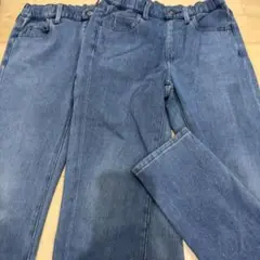 デニムブルー ストレートパンツ 100cm~