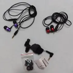 【ジャンク品】有線イヤホン 3点セットのサムネイル