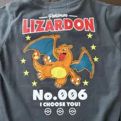 ポケットモンスター リザードン Tシャツ グレー 新品　110