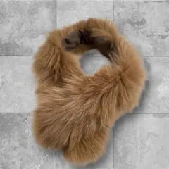 【フォックス】ファー　マフラー　ティペット　リアルファー　ブラウン系