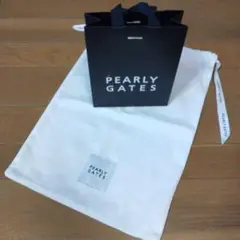 ⭐新品⭐お買い得２点⭐PEARLYGATES⭐ショッピングバッグ⭐布製白⭐紙袋⭐