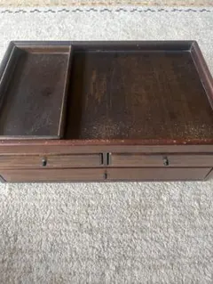 ビンテージ木製 重箱 漆塗り風 長方形 収納箱【昭和レトロ】 - メルカリ