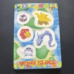 6枚セット】ポケモン シールダス 1999年 当時物 オレンジアイランド