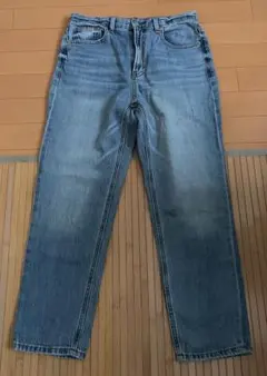 GU テーパードアンクルジーンズ　レディース サイズ: L