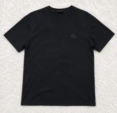 極美品〕モンクレール ブラック ワッペン 黒 Tシャツ 国内正規品 5S633 