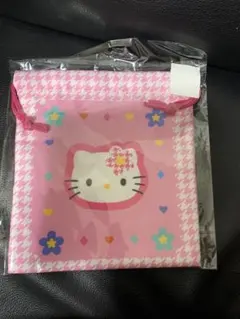 ハローキティ ハウンドトゥース柄 バッグ