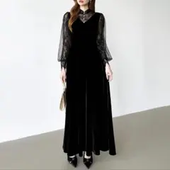 新品未使用 forksy. オケージョン サロペット 結婚式 パンツドレス 