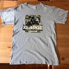 XLARGE カモフラージュゴリラTシャツ グレー