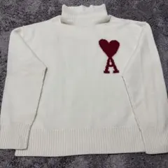 Ami paris セーター　ホワイト タートルネック