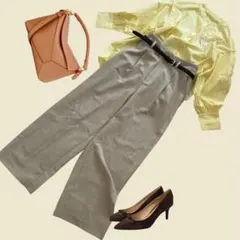 イエロー　ベージュ　セットアップ　まとめ売り　コーデ売り　オフィスカジュアル