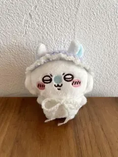 ちいかわ　おすわりぬいぐるみ用　モモンガ　フリル付きボンネット