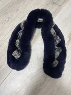 美品　ムーンバッドのラビットファー