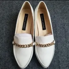 未使用 美品 バルコニーアンドベッド チェーン レザー ローファー