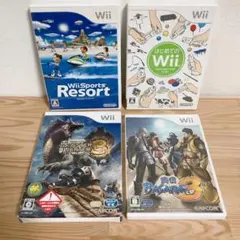 【Wiiソフト】4本セット 33 モンスターハンター リゾート はじめてのWii