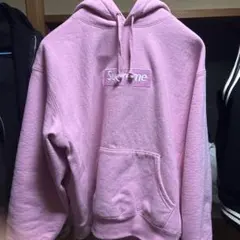 Supreme BoxLogo Hoodedピンク ボックスロゴパーカー24FW