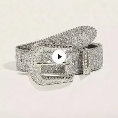 ウエスタンベルト　ブリンブリン　シルバー　ギラギラ