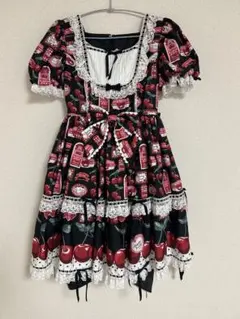 アンジェリックプリティ 新品 摘みたていちご ジャンスカ 黒 - メルカリ