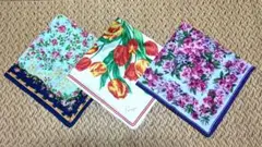 【KENZO ケンゾー】花柄ハンカチ3枚セット★