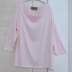 ADDITIONS by CHICO'S ピンク 七分袖 トップス ドレープ