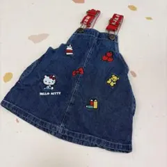 バースデイ　キティちゃん　ジャンバースカート　ジャンスカ　80㎝