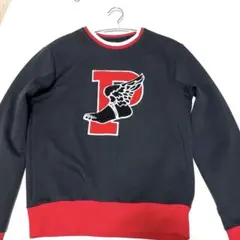 美品 ポロ ラルフローレン Pロゴ ウィング スウェット S 黒 希少