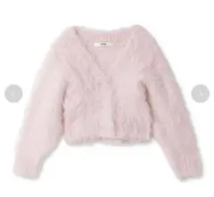 FURFUR シャギーニット　カーディガン　ピンク