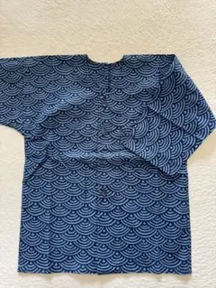 ハンドメイド　ダボシャツ 和柄 子供サイズ130 F4