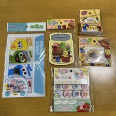 セサミストリート フレークシール マスキングテープ マスクケース ランチピックス