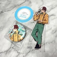 轟焦凍 ヒロアカ アクリルスタンド 缶バッジ 正装 パーティータイム！ ケーキ