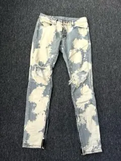 mnml ミニマル ダメージデニムパンツ クラッシュデニム 28(S〜Mサイズ)