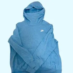 Nike NIKE パーカー ライトブルー ワンポイントロゴ 長袖 フーディXLのサムネイル