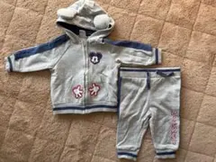 ミッキーセットアップ 6M〜12M 裏起毛