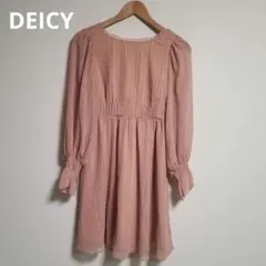 デイシー DEICY ストライプシフォン ワンピース 長袖 F バックボタンのサムネイル