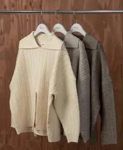 【lawgy】center slit collar knitのサムネイル