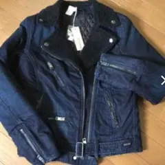 ディーゼル デニムライダースボアジャケット