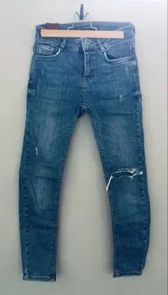 ZARA trafaluc スキニーデニム ダメージ加工
