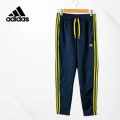 アディダス 150 adidas ネイビー×イエロー スリーライン 【古着】のサムネイル