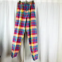チェック柄　パンツ　イージーパンツ　Lサイズ