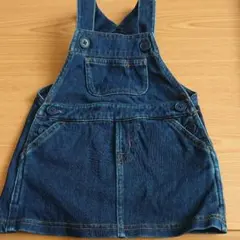 デニム ジャンパースカート 80