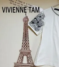 VIVIENNE TAM フラワー刺繍 半袖シャツのサムネイル