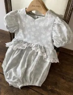 Anneshirley花柄ロンパース M 80サイズ　韓国子供服