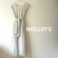 未使用タグ付 ボールジィ ノースリーブワンピース ロング リネン混 