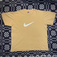 【90s】USA製 NIKE スウォッシュロゴ プリント Tシャツ