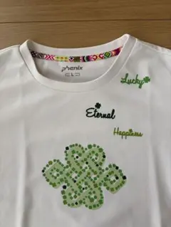 phenix 半袖Tシャツ ホワイト クローバー柄のサムネイル
