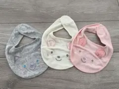 どうぶつ　スタイ3枚セット