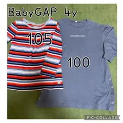 トップスBaby GAP ベビーギャップ4y 105、ワンピチュニック100