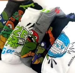 忍者タートルズ TURTLES 靴下6足セットサイズ16～21cm