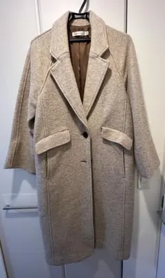 moussy ロングコート チェスターコート ベージュ