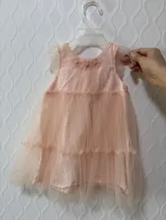 kid's zoo ピンクチュールドレス 90